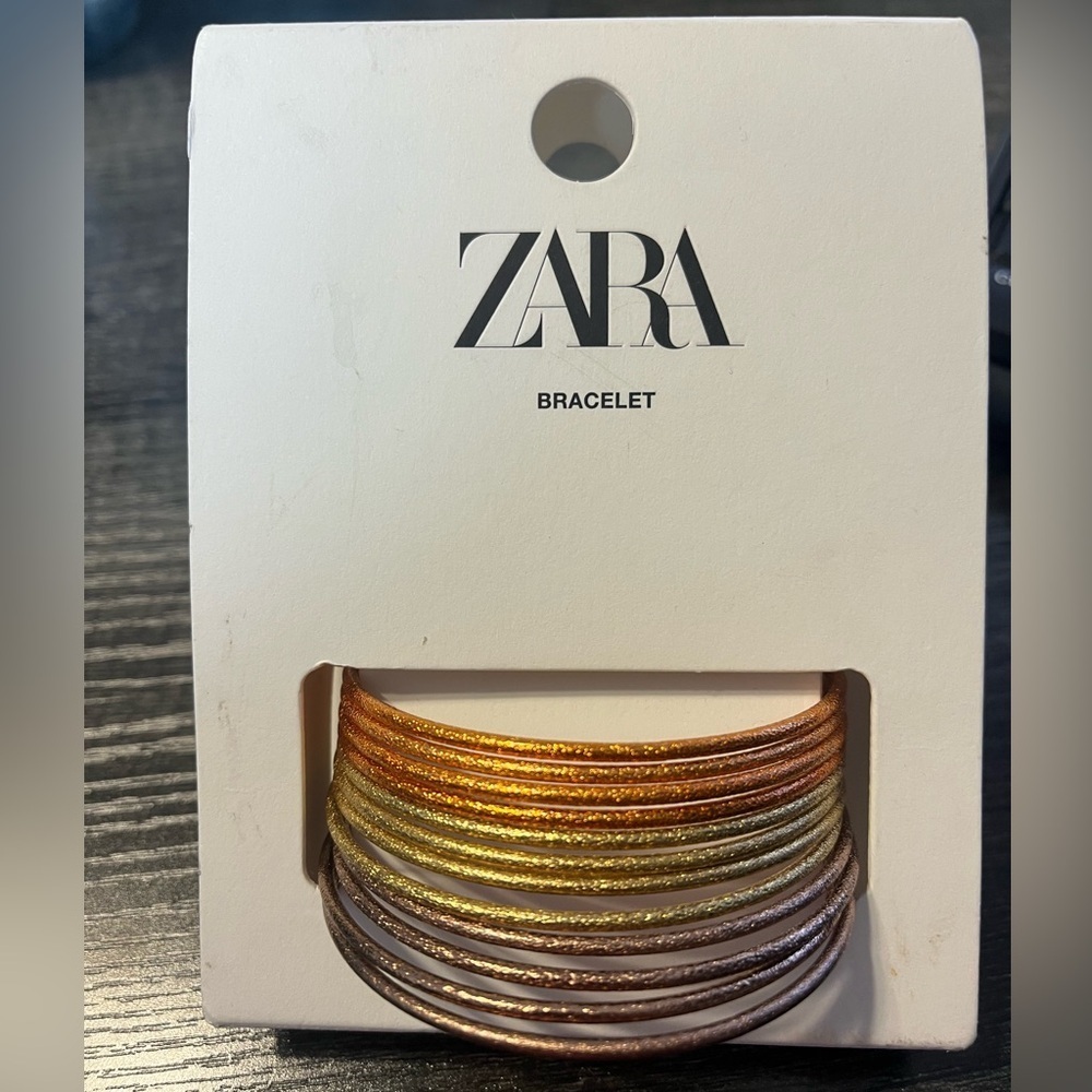 Zara Metallic Bangle Bracelet Multi Color Bracelets NWT